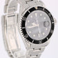 VINTAGE Rolex Submariner Date Stainless Steel Black 40mm 168000 Watch