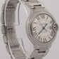 2023 PAPERS Ladies Cartier Ballon Bleu FACTORY DIAMOND 28mm 4373 W4BB0023 BOX