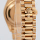 PAPERS Rolex DateJust President 28mm Champagne 18K Yellow Gold 279178 BOX