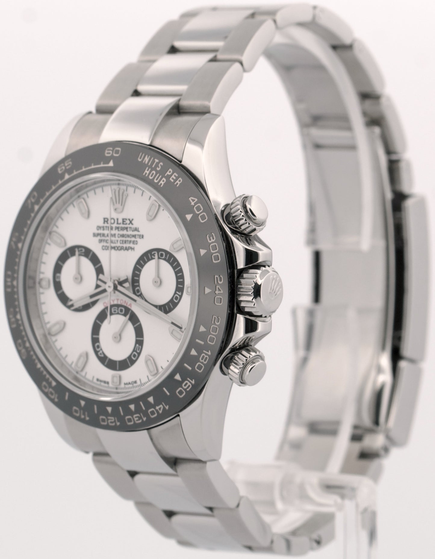 2016 PAPERS Rolex Daytona PANDA White Stainless Steel CERAMIC 40mm 116500 LN BOX