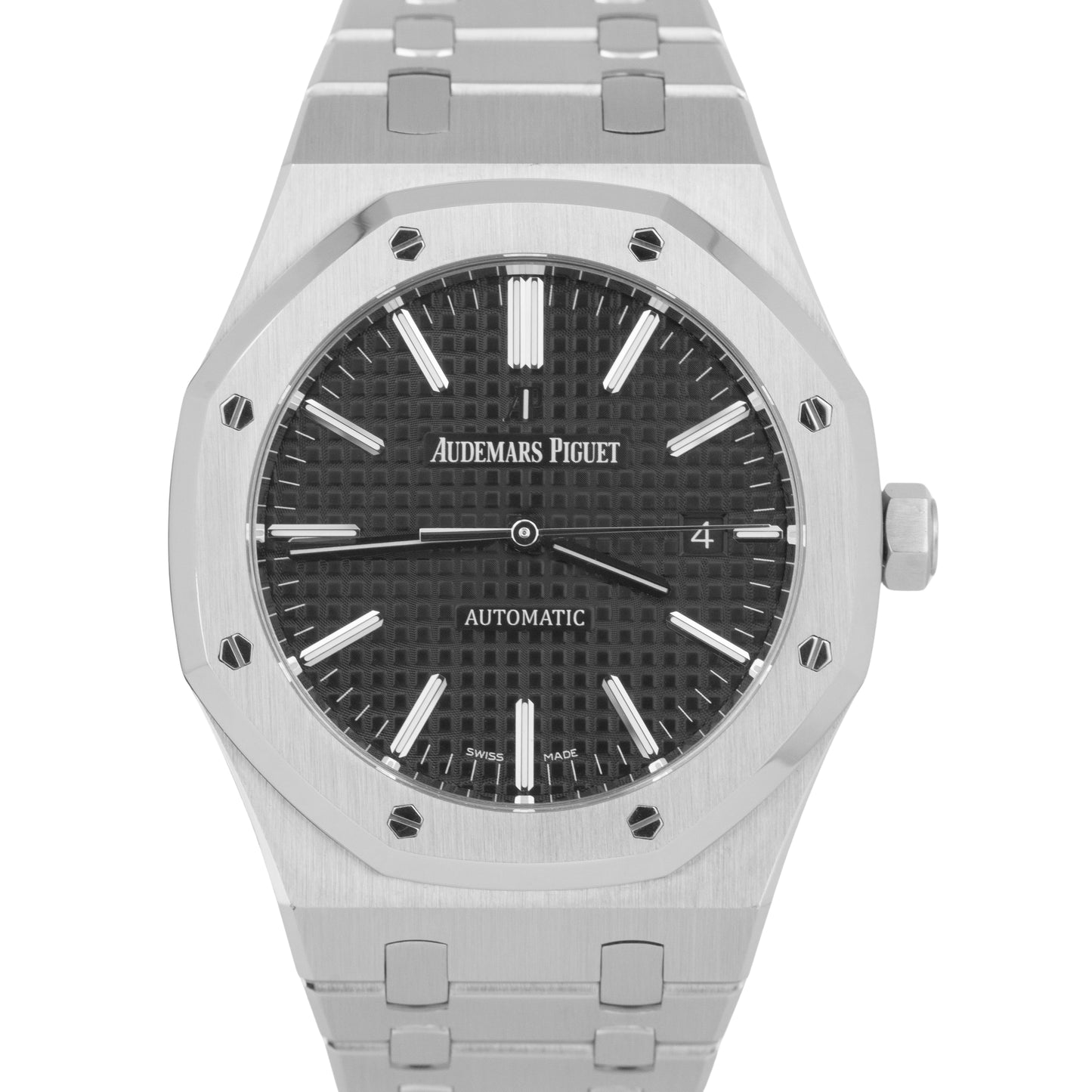 MINT Audemars Piguet Royal Oak BLACK 41mm Stainless Watch 15400ST.OO.1220ST.01