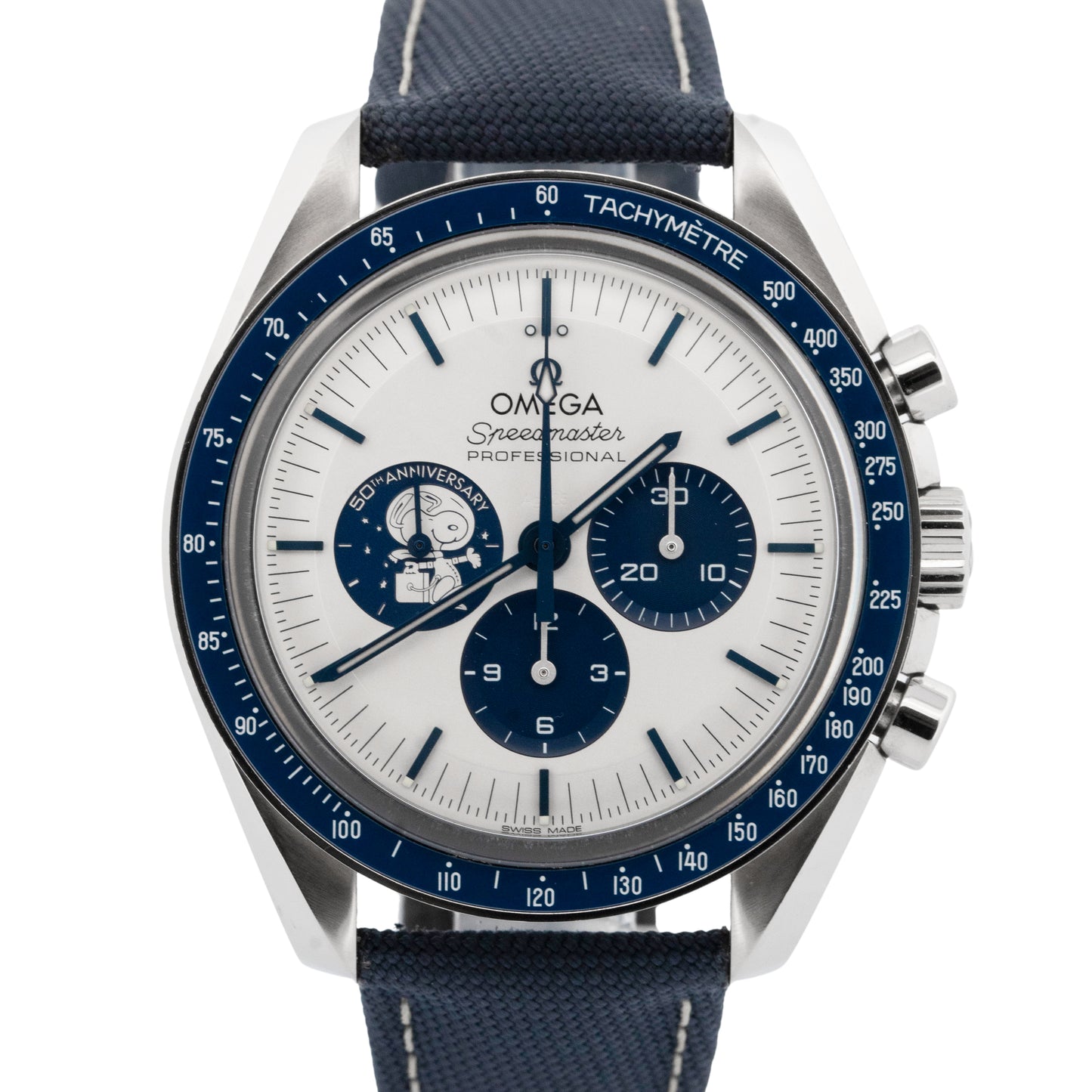 2024 PAPERS Omega Speedmaster SILVER SNOOPY AWARD BLUE 310.32.42.50.02.001 BOX