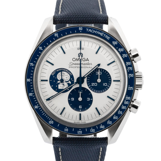 2024 PAPERS Omega Speedmaster SILVER SNOOPY AWARD BLUE 310.32.42.50.02.001 BOX