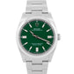 2024 PAPERS Rolex Oyster Perpetual GREEN 36mm Stainless Steel Watch 126000 BOX