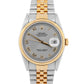 PAPERS Rolex DateJust 36mm Slate Gray 18K Yellow Gold Steel JUBILEE 16233 BOX