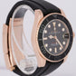 MINT Rolex Yacht-Master Black 18K Rose Gold Oysterflex Rubber 37mm Watch 268655