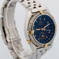 Breitling Windrider Duograph BLACK Two-Tone Gold Steel 38mm B15047 Watch