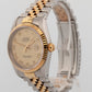 1993 Rolex DateJust 16233 Champagne Two-Tone Yellow Gold 36mm Watch Box Papers