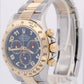 Rolex Daytona Cosmograph BLUE RACING 18K Yellow Gold Two-Tone Steel Watch 116523