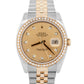 MINT PAPERS Rolex DateJust 36mm Champagne DIAMOND Two-Tone Gold Watch 116243 BOX