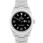 PAPERS Rolex Explorer I Black 36mm 3-6-9 Stainless Steel Oyster Watch 114270 BOX