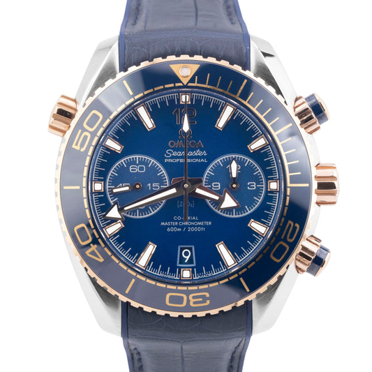 MINT PAPERS Omega Seamaster Chronograph Blue Sedna Gold 215.23.46.51.03.001 BOX