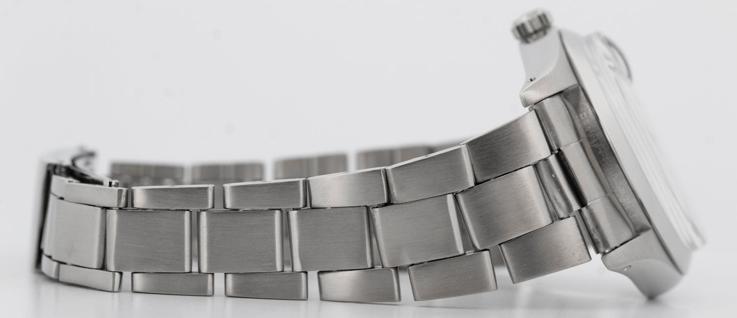 Vintage Rolex Oysterdate Precision White Stainless Steel 34mm Watch 6694