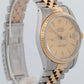 1989 Rolex DateJust 36mm Champagne Two-Tone 18K Gold Steel JUBILEE Watch 16233
