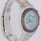 MINT NEW PAPERS Rolex Daytona BAGUETTE GLACIER ICE BLUE 40mm Platinum 116506 BOX