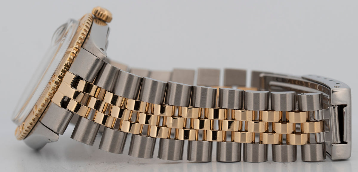 Rolex DateJust Turn-O-Graph 1625 Champagne Two-Tone Yellow Gold 36mm Watch
