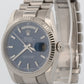 2020 RSC Rolex Day-Date President 36mm BLUE 18K White Gold 118239 Watch BOX