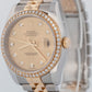 MINT PAPERS Rolex DateJust 36mm Champagne DIAMOND Two-Tone Gold Watch 116243 BOX