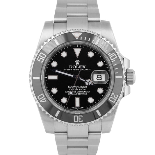 PAPERS Rolex Submariner Date 40mm Black Ceramic Stainless Steel 116610 LN BOX