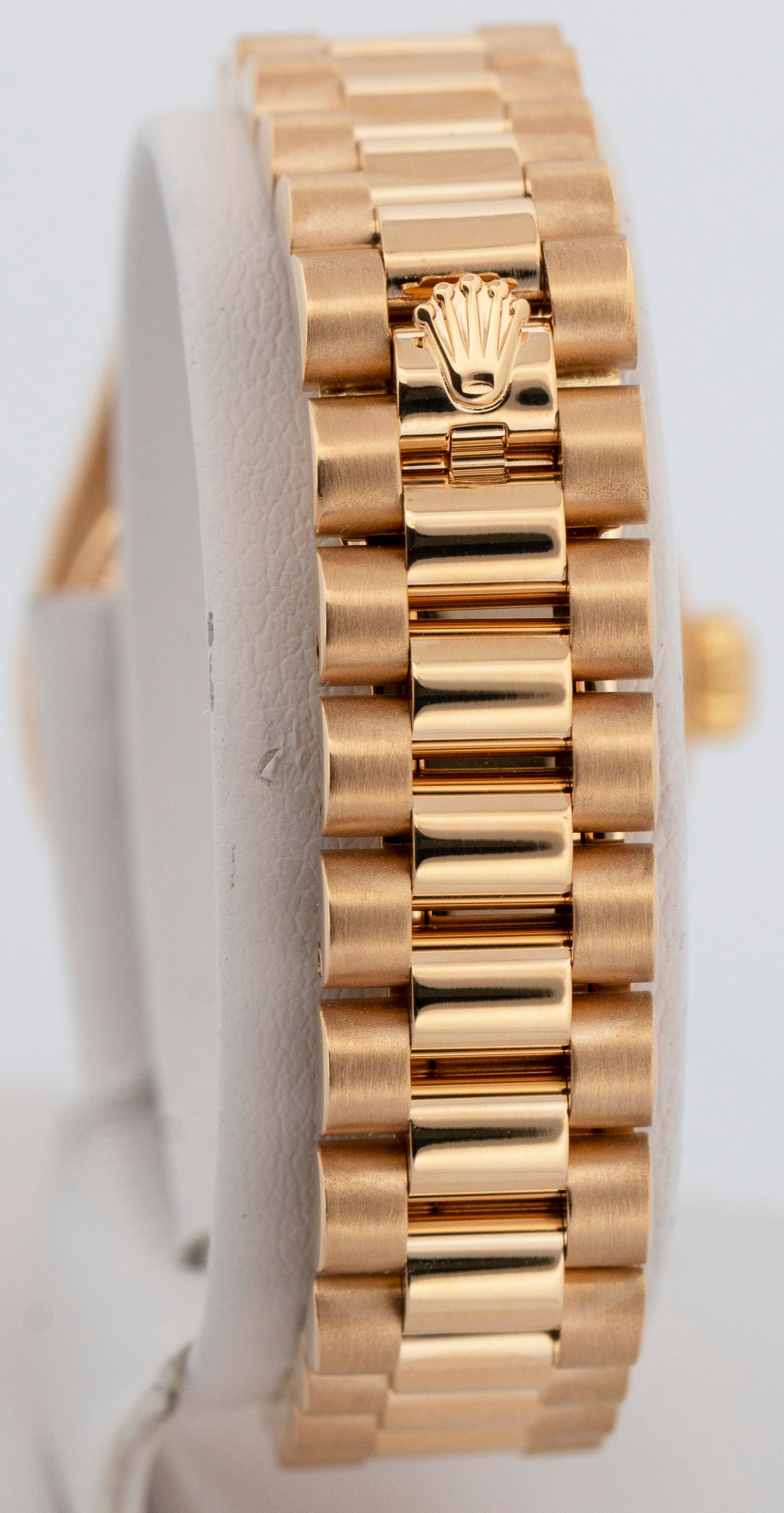 Ladies Rolex DateJust President 26mm Silver 18K Yellow Gold 179178 Watch