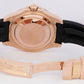 MINT Rolex Yacht-Master Black 18K Rose Gold Oysterflex Rubber 37mm Watch 268655