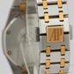 PAPERS Audemars Piguet Royal Oak WHITE DIAMOND 18K Gold Steel 33mm 67651SR BOX