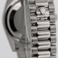 Rolex Day-Date President Black 36mm 18k White Gold Smooth Bezel Watch 118209