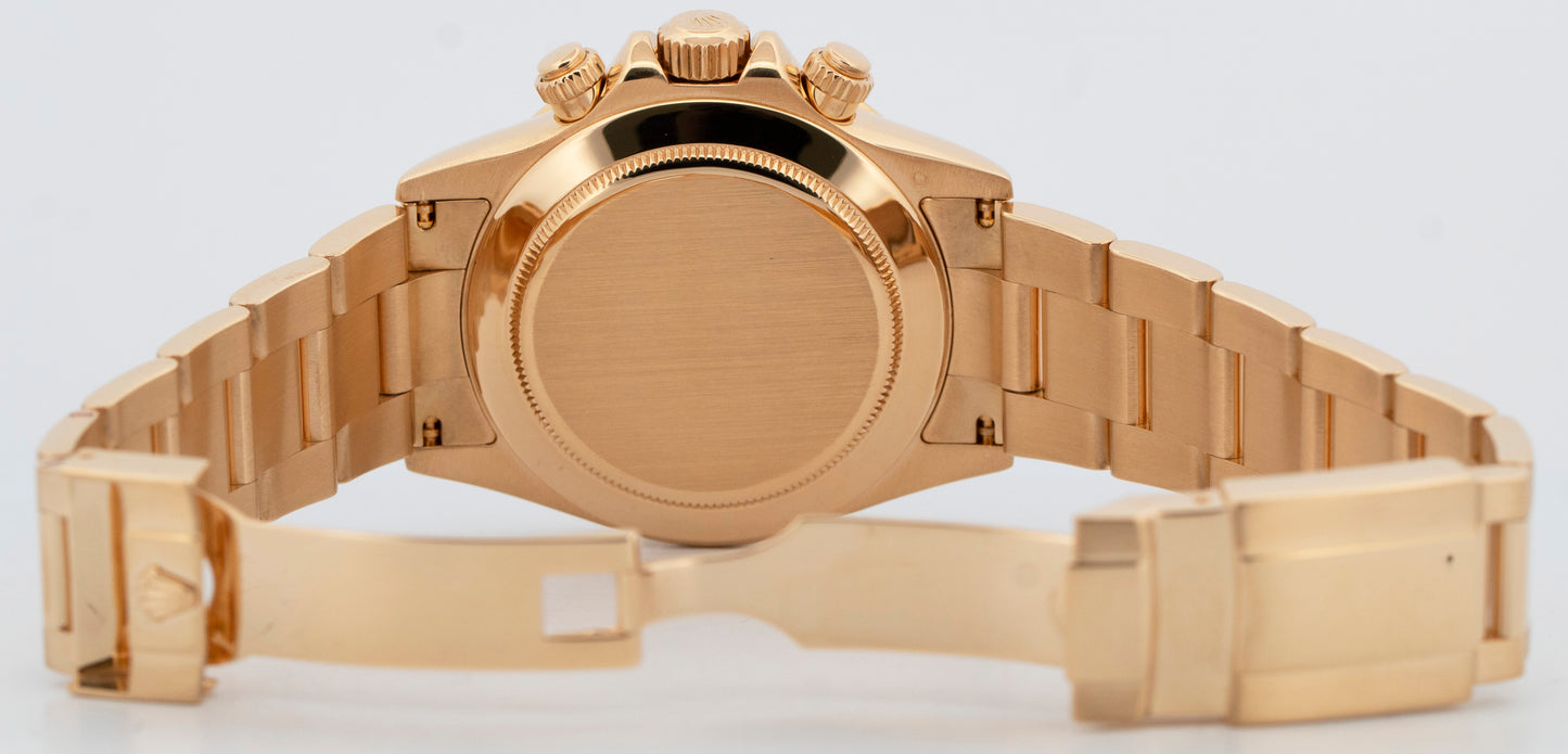 Rolex Daytona Cosmograph FACTORY MOP 18K Yellow Gold Oyster Watch 40mm 116528