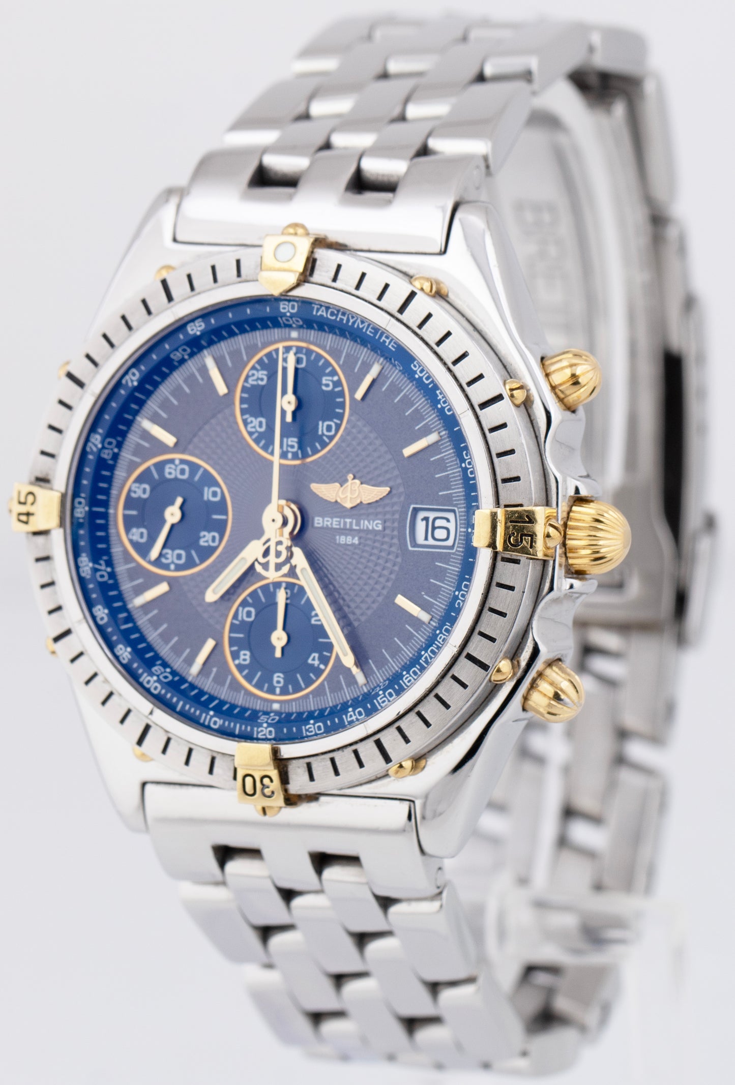 Breitling Chronomat Gray Two-Tone 39mm Gold Stainless Steel Watch B13048