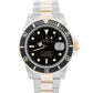 Rolex Submariner Date 18K Yellow Gold Black Stainless Steel 40mm 16803 Watch