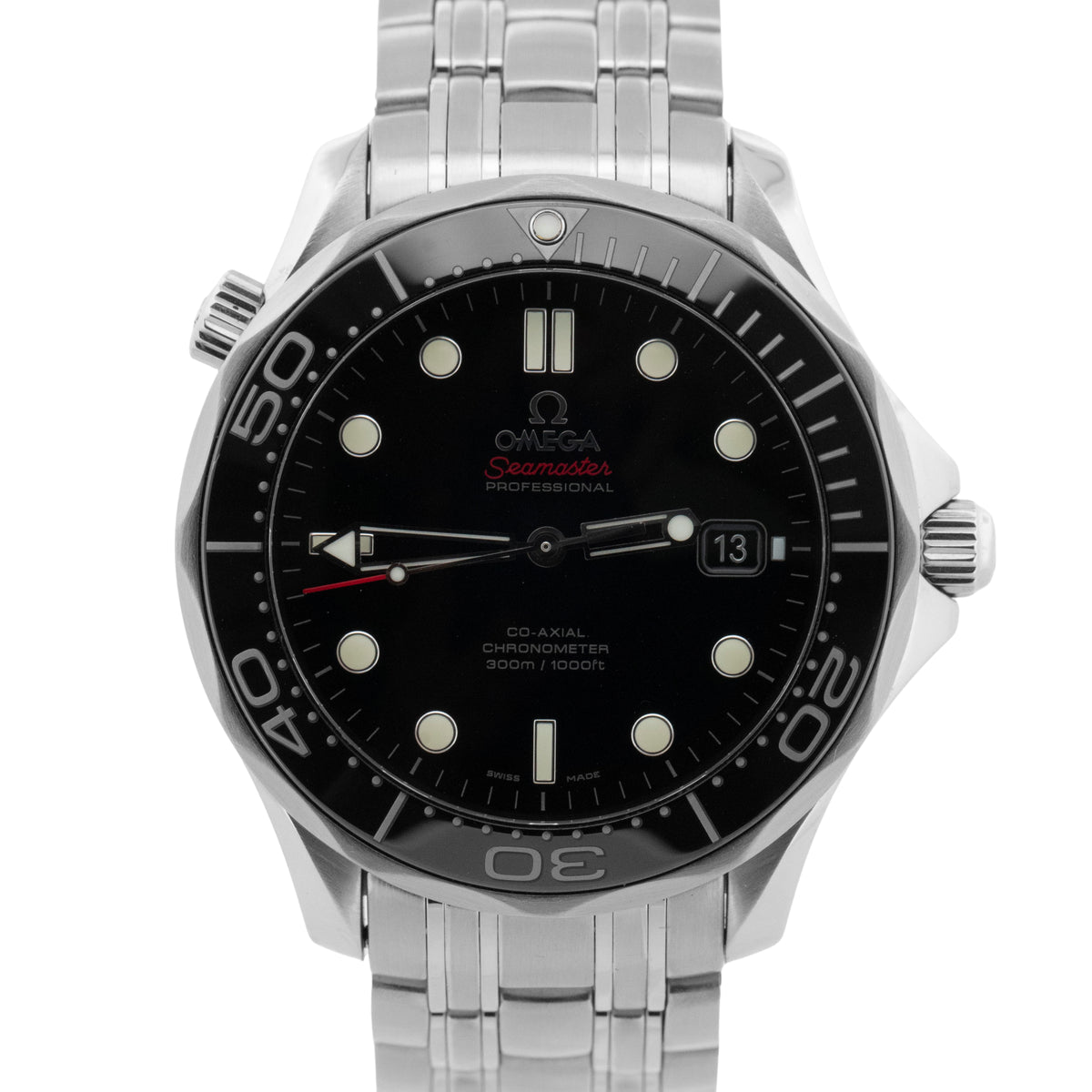 Omega Seamaster BLACK Stainless Steel 41mm 212.30.41.20.01.003 Watch BOX