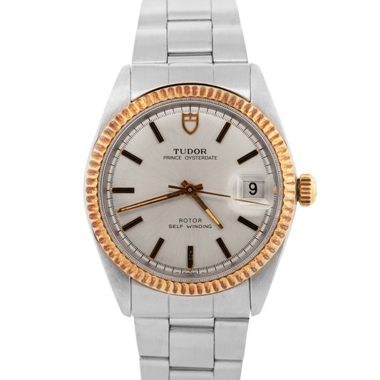 MINT PAPERS 1979 Tudor Prince Oysterdate SILVER Two-Tone Steel 34mm 9071/3 BOX