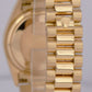 MINT 1988 Rolex Day-Date President Champagne 36mm 18K Yellow Gold Watch 18038