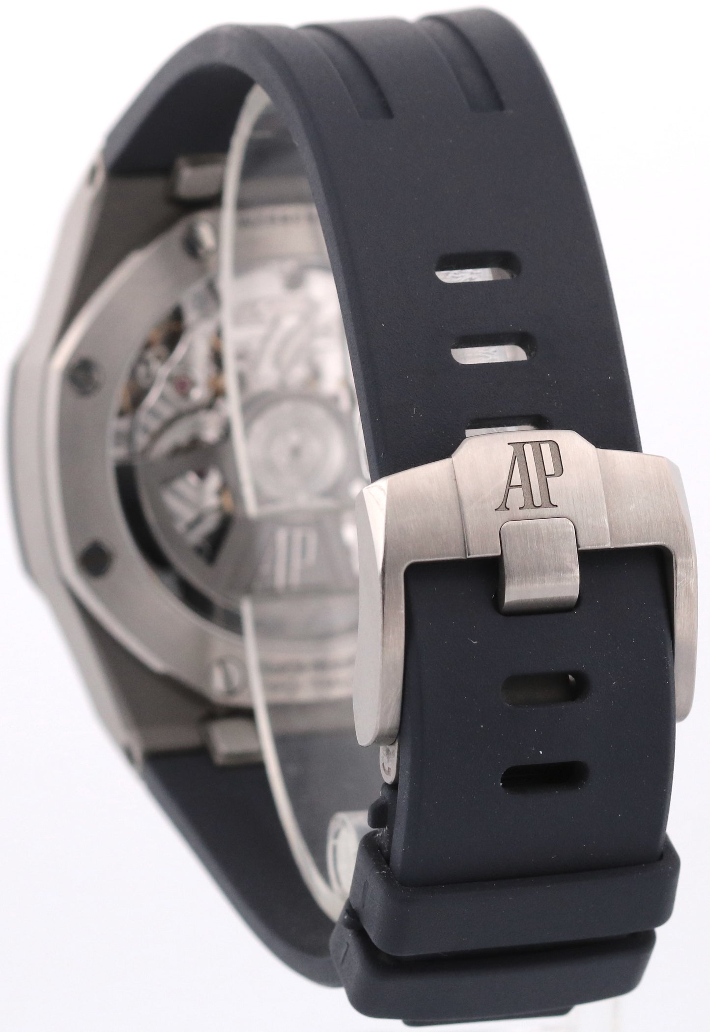 PAPERS Audemars Piguet Royal Oak Offshore BLUE Titanium Rubber 43mm 26420TI BOX