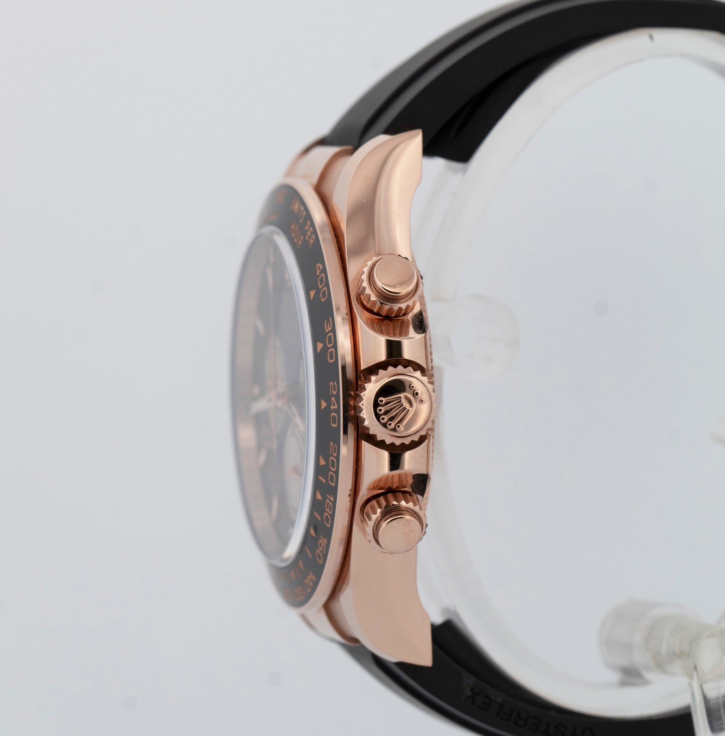 2025 PAPERS Rolex Daytona 18K Rose Gold Black SUNDUST Oysterflex 126515 LN BOX