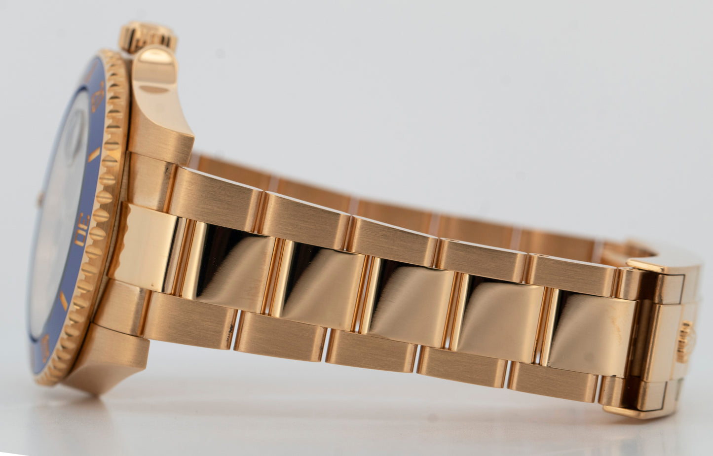 PAPERS Rolex Submariner Date 40mm BLUE Ceramic 18K Yellow 116618 LB Watch BOX