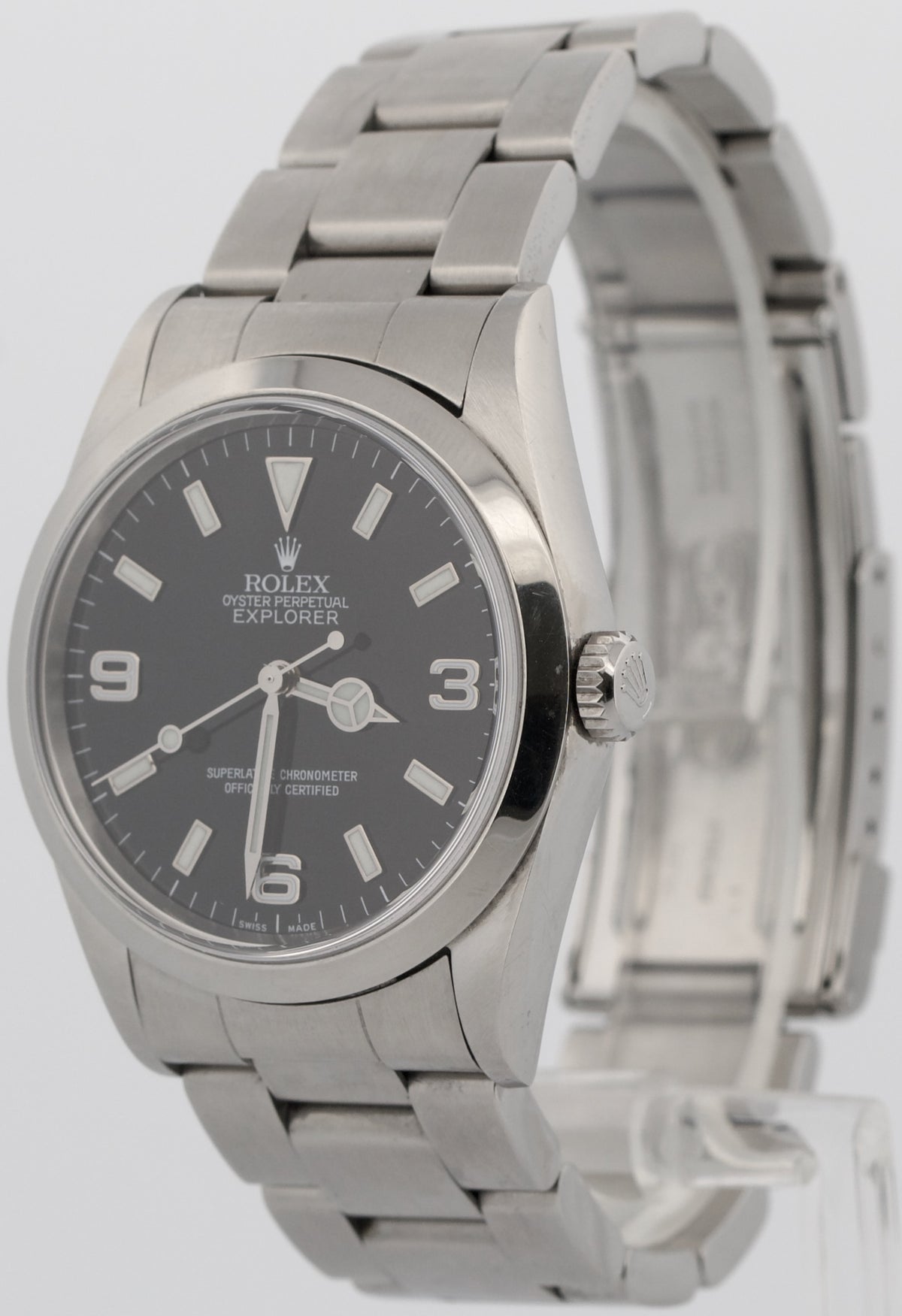 2025 RSC Rolex Explorer 14270 Black 36mm 3-6-9 Steel Automatic Oyster Watch