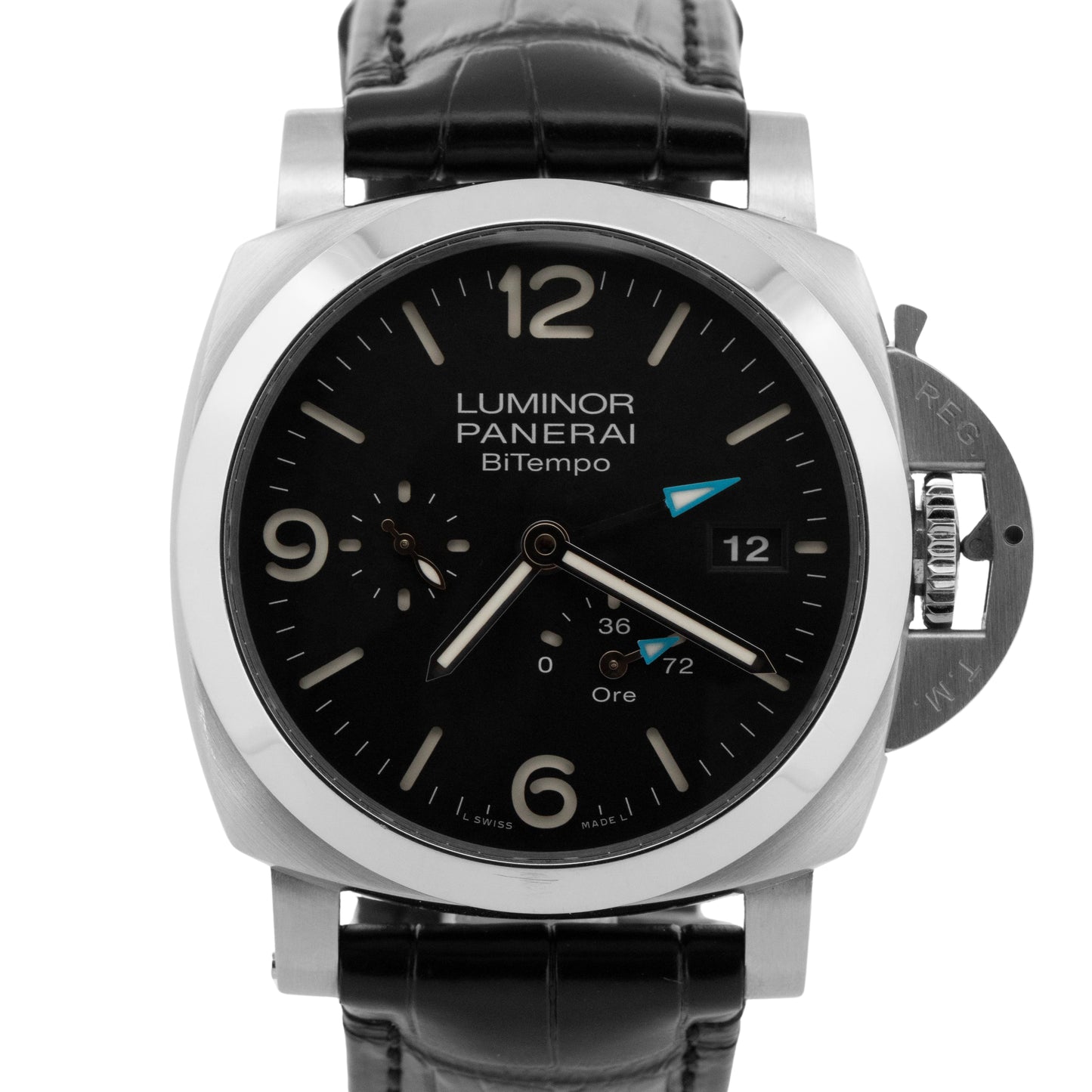 2025 Panerai Luminor BiTempo Power Reserve PAM01360 Black Steel 44mm Box Papers
