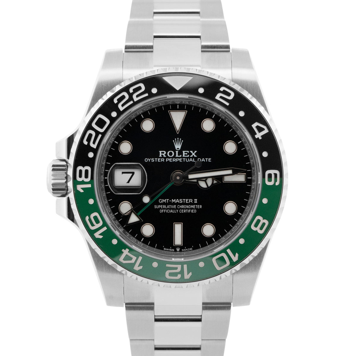 New 2026 Rolex GMT-Master II Sprite 126720 VTNR Green Steel 40mm Box Papers