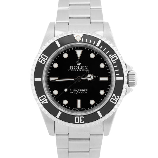 Rolex Submariner No-Date Stainless Black 40mm Automatic Oyster Watch 14060 M
