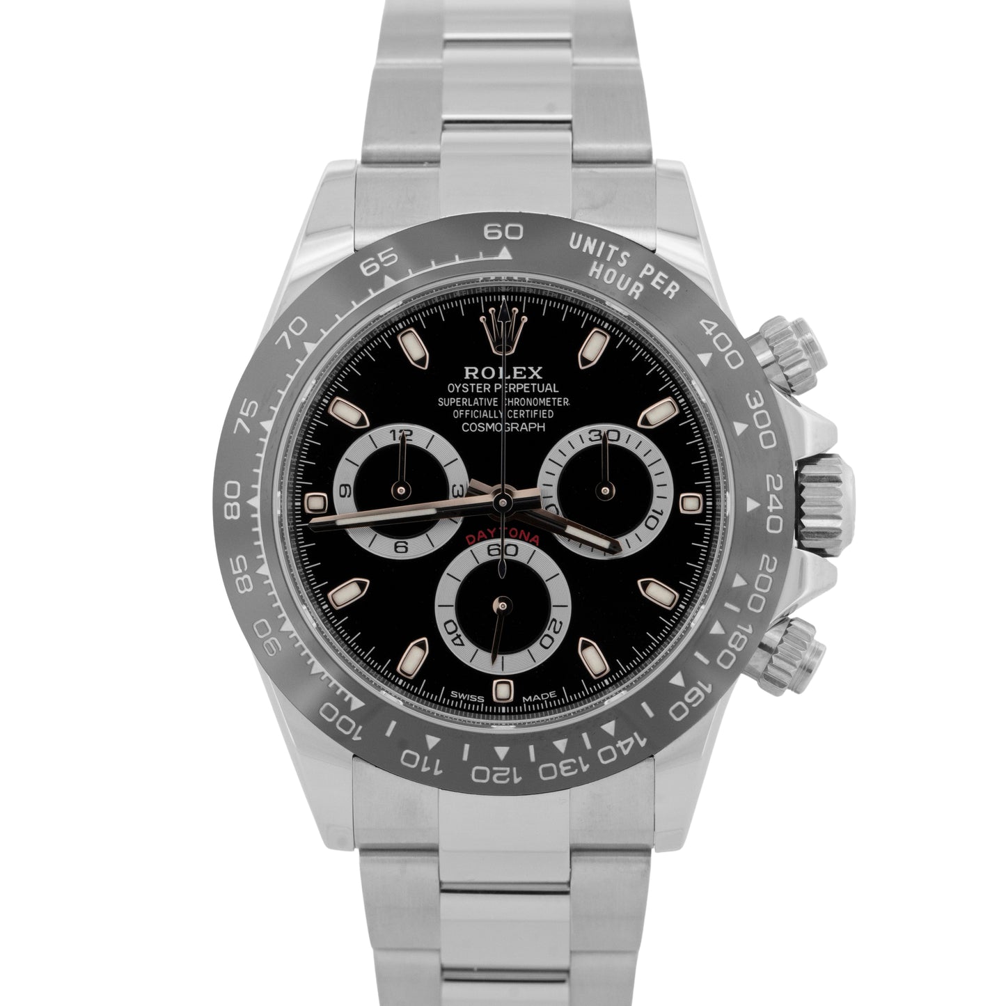 Rolex Daytona Cosmograph BLACK Stainless Steel Ceramic 40mm 116500 LN Watch BOX