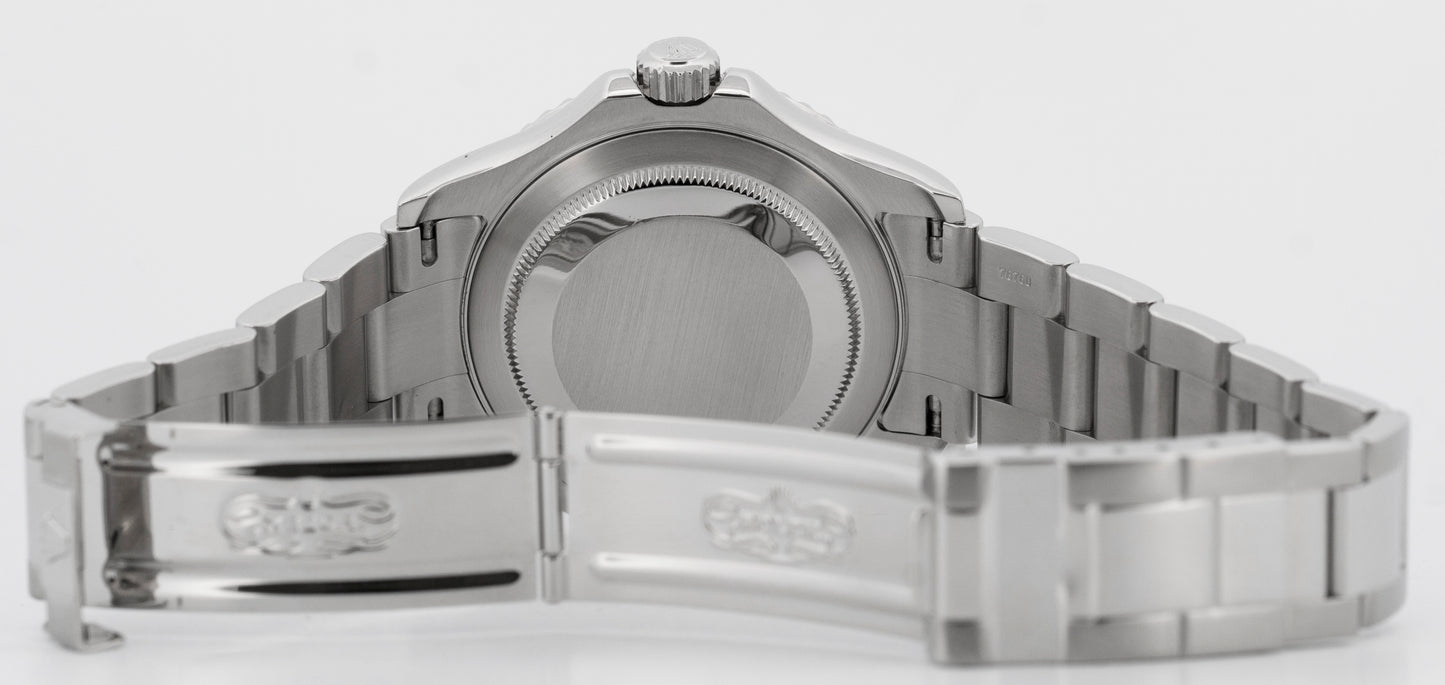 PAPERS Rolex Yacht-Master YM1 PLATINUM Stainless Steel  40mm Watch 16622 BOX