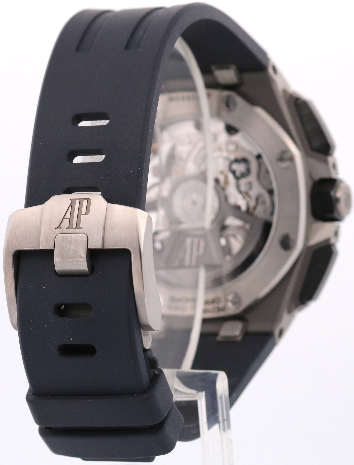PAPERS Audemars Piguet Royal Oak Offshore BLUE Titanium Rubber 43mm 26420TI BOX