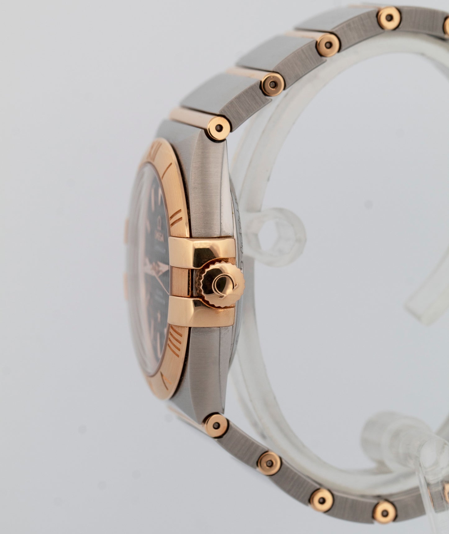 Omega Constellation BLACK Rose Gold Two-Tone 35mm 123.20.35.20.01.001 Watch BOX