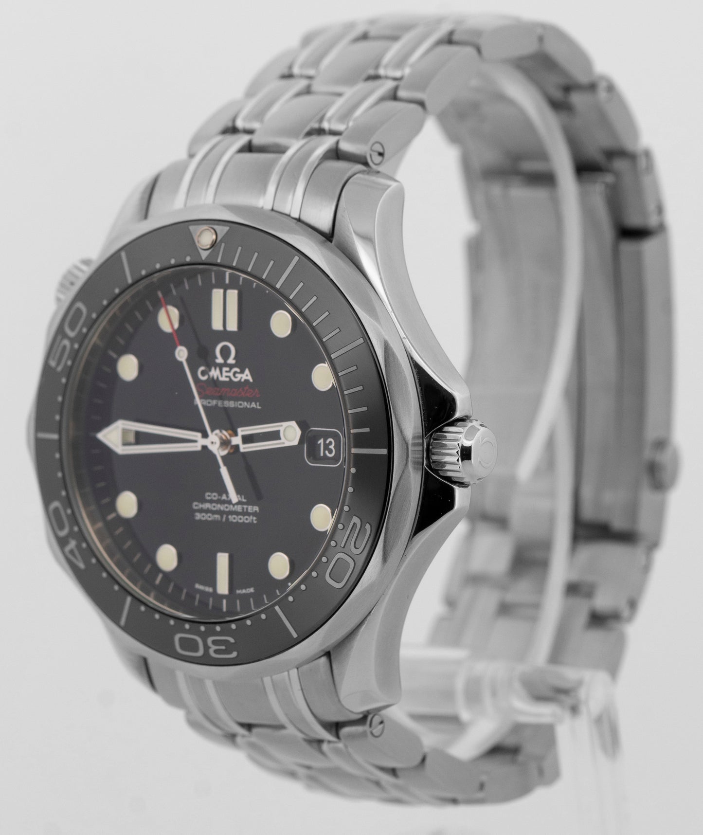 Omega Seamaster BLACK Stainless Steel 41mm 212.30.41.20.01.003 Watch BOX