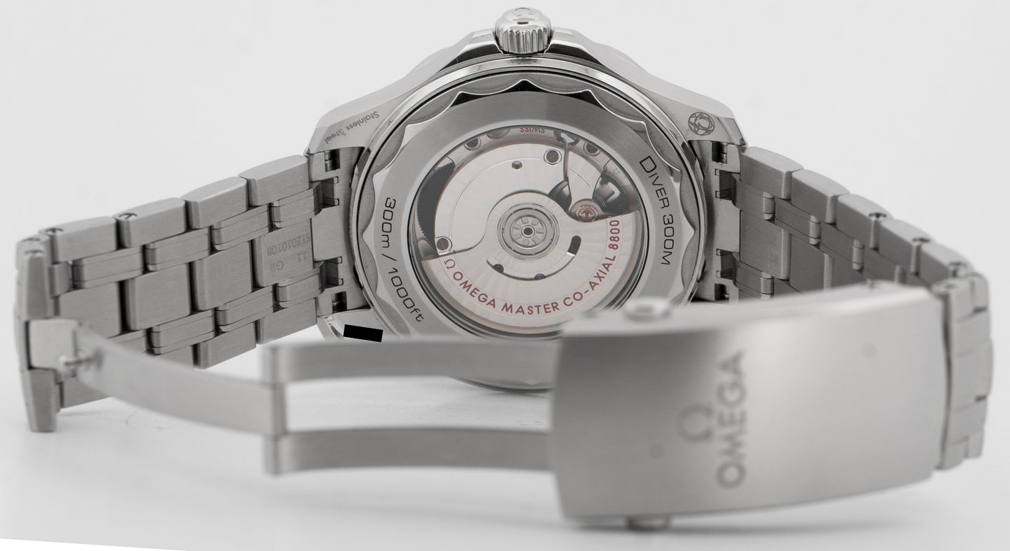 PAPERS Omega Seamaster Diver GREEN Stainless Steel 42mm 210.30.42.20.10.001 BOX