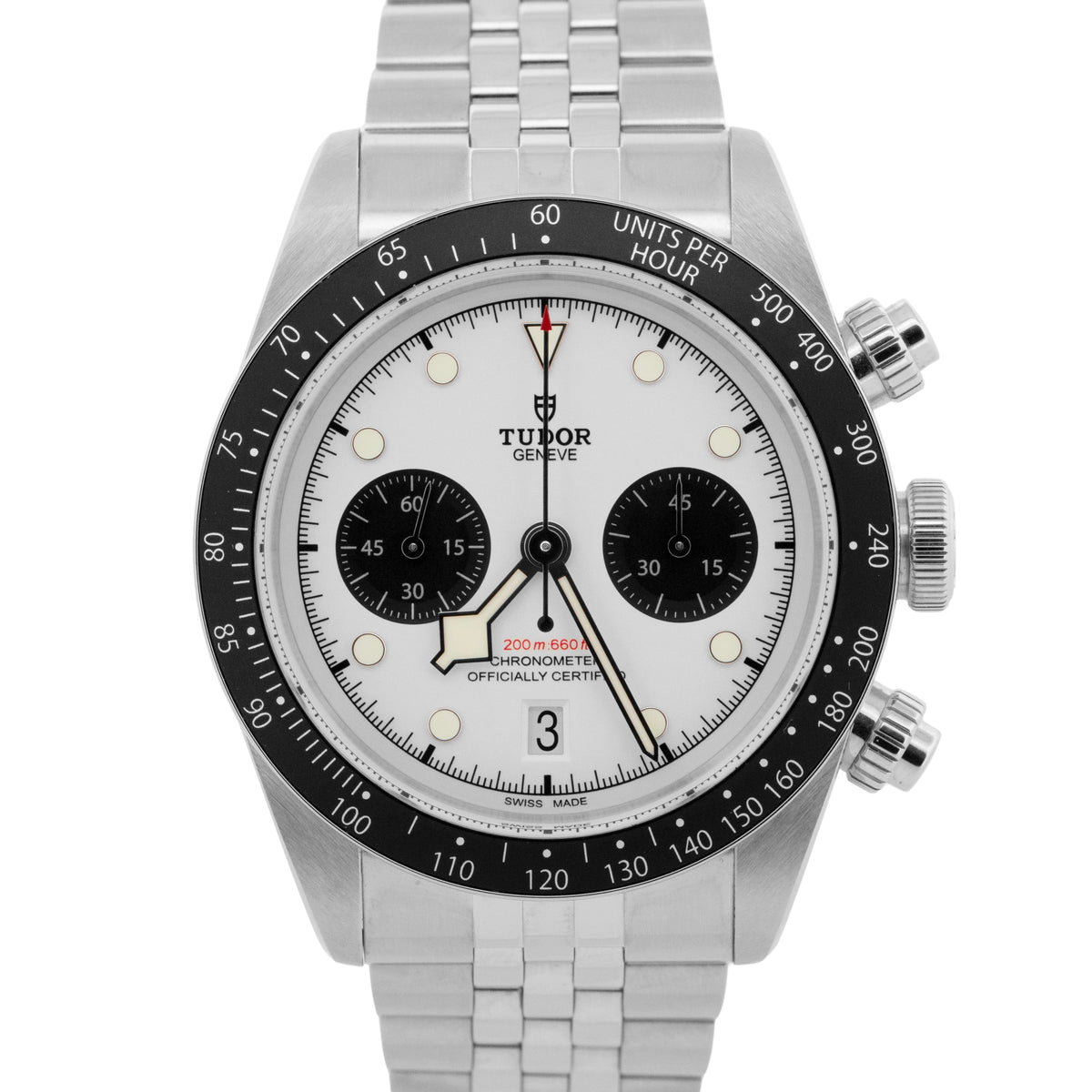 2025 Tudor Black Bay Chrono 79360N White Panda Steel 41mm Watch Box Papers
