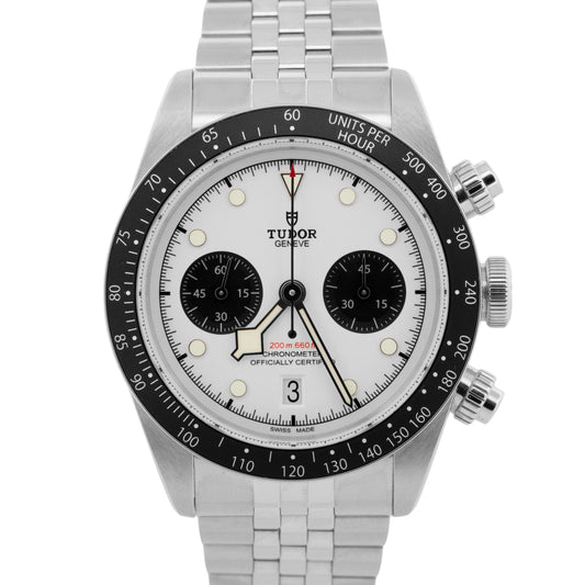 2025 Tudor Black Bay Chrono 79360N White Panda Steel 41mm Watch Box Papers