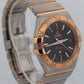 Omega Constellation BLACK Rose Gold Two-Tone 35mm 123.20.35.20.01.001 Watch BOX