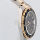 Rolex Submariner Date 18K Yellow Gold Black Stainless Steel 40mm 16803 Watch